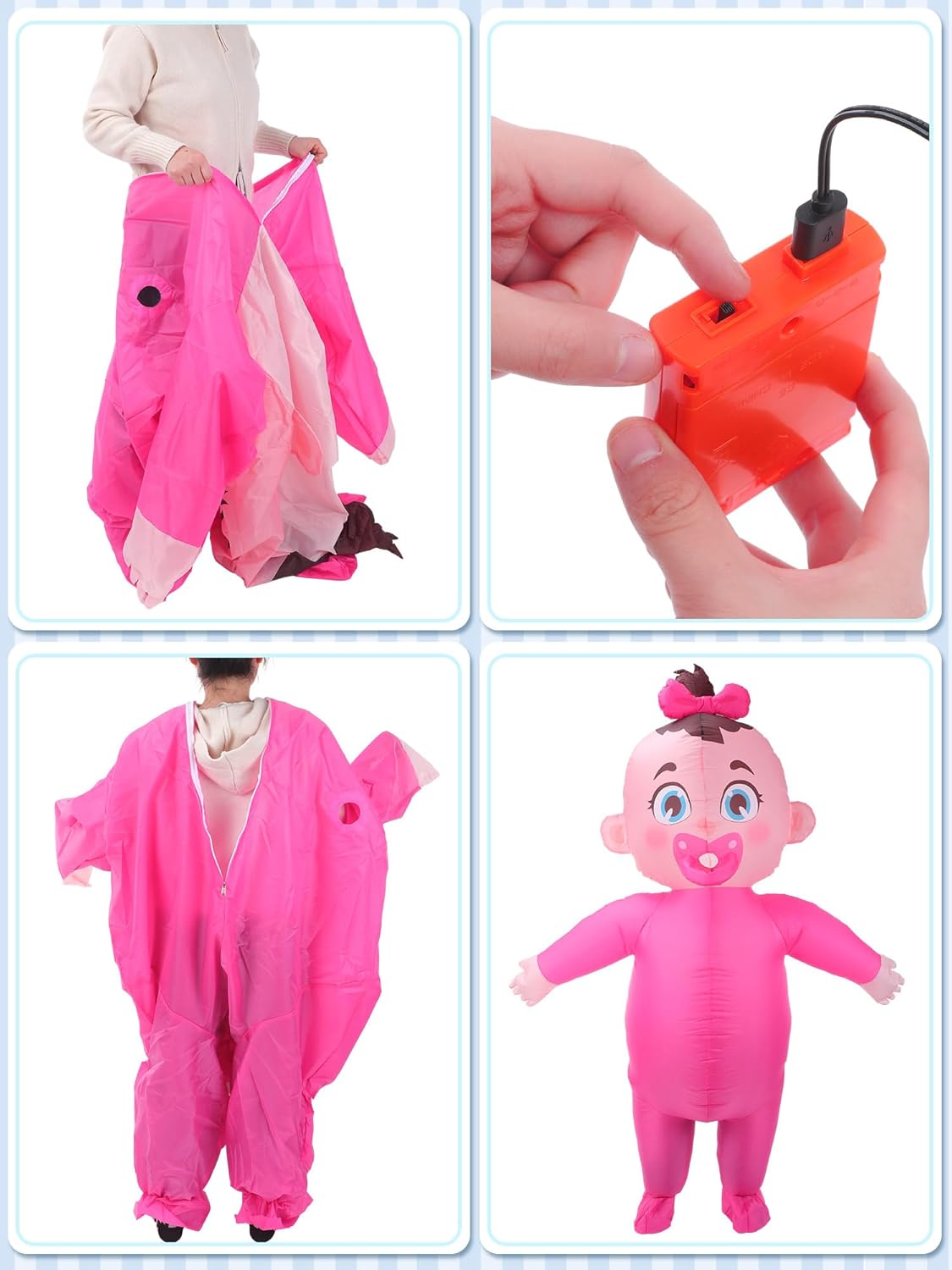 Ramede Giant Inflatable Baby Costumes for Boys and Girls - Perfect Party Supplies