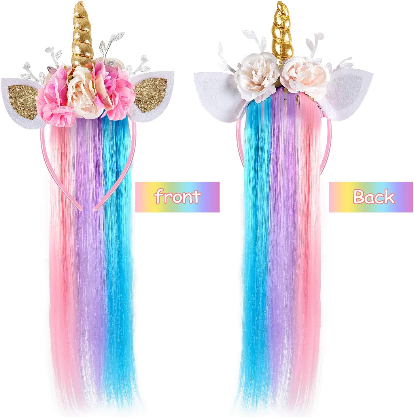 Lorfancy Unicorn Headband for Girls - Costume Accessory