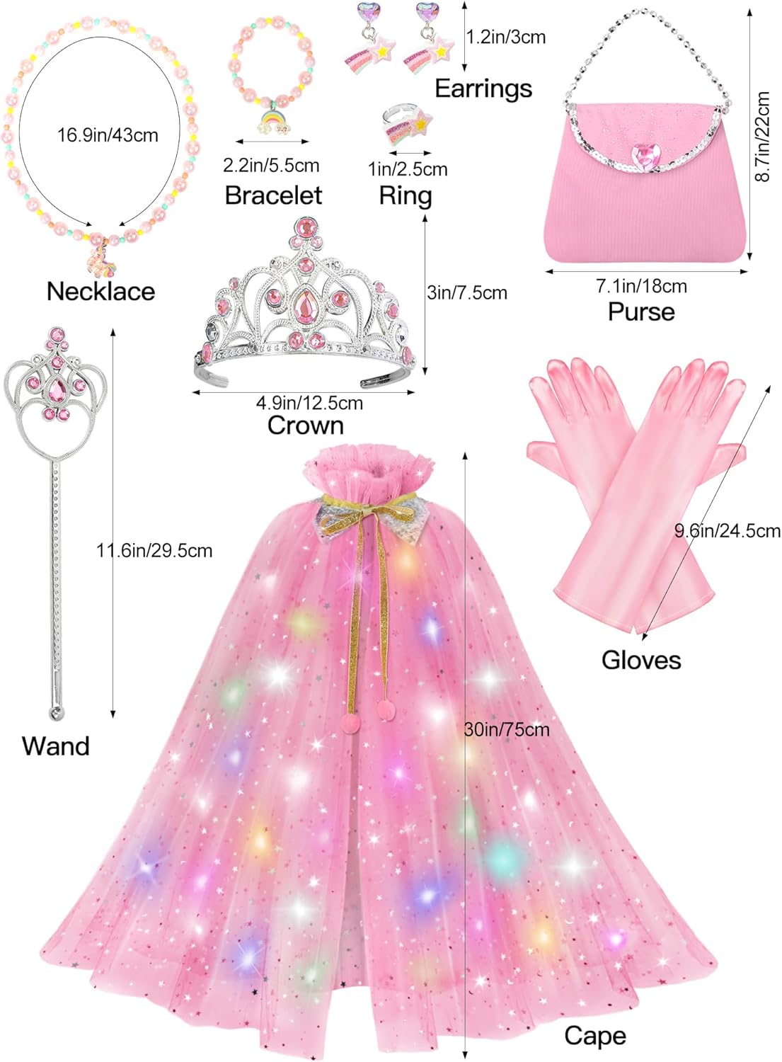 Light-Up Princess Dress-Up Costume for Girls