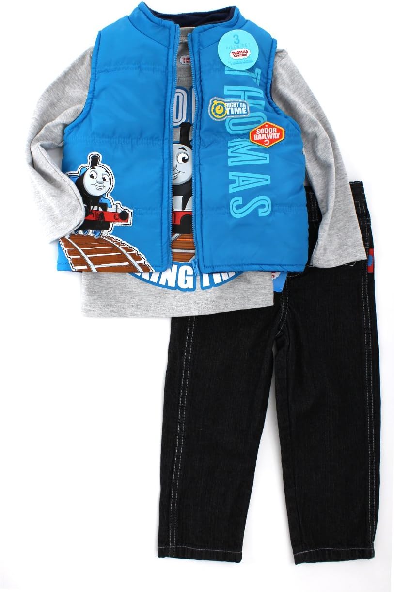 Thomas Friends Little Boys vest set 3pc Right on TIME