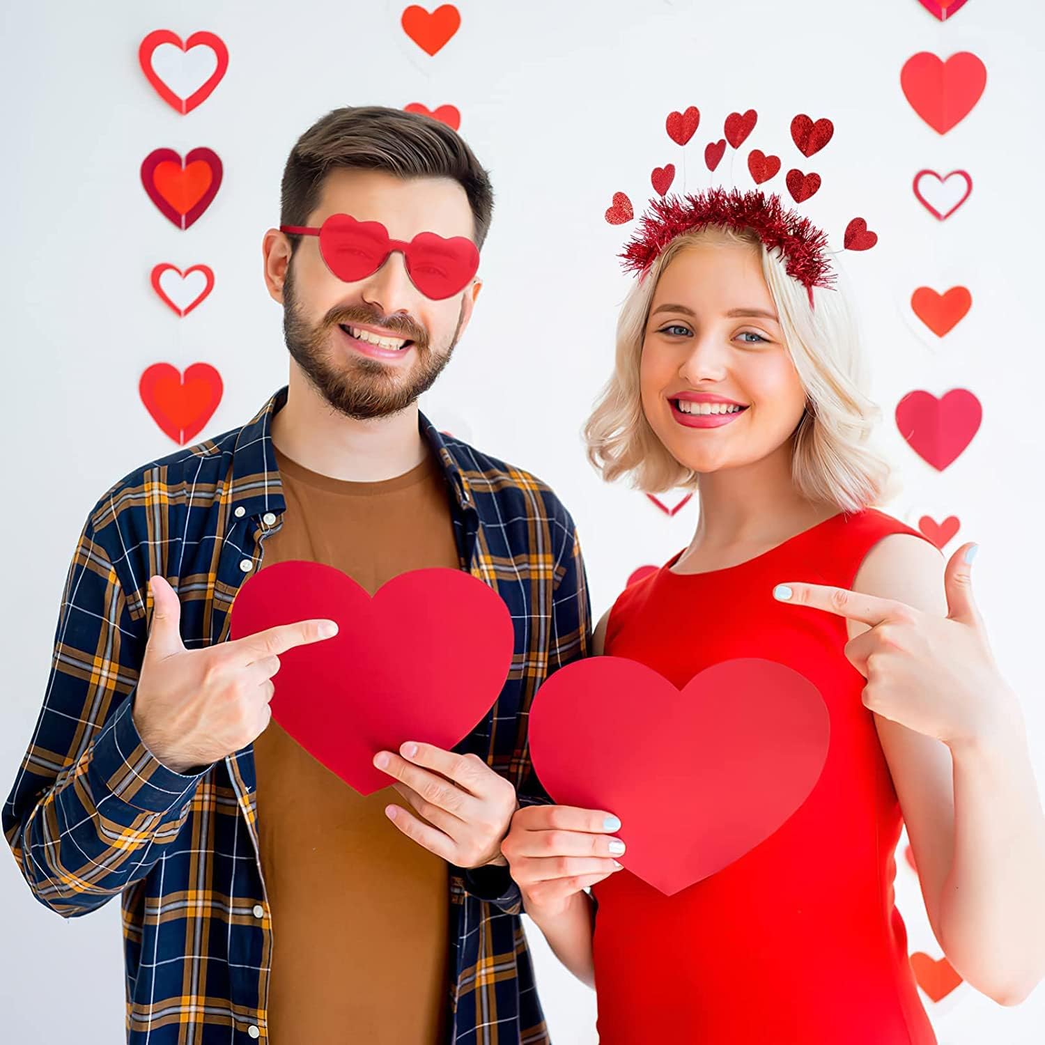 Valentines Heart Accessories Set 2 Pieces
