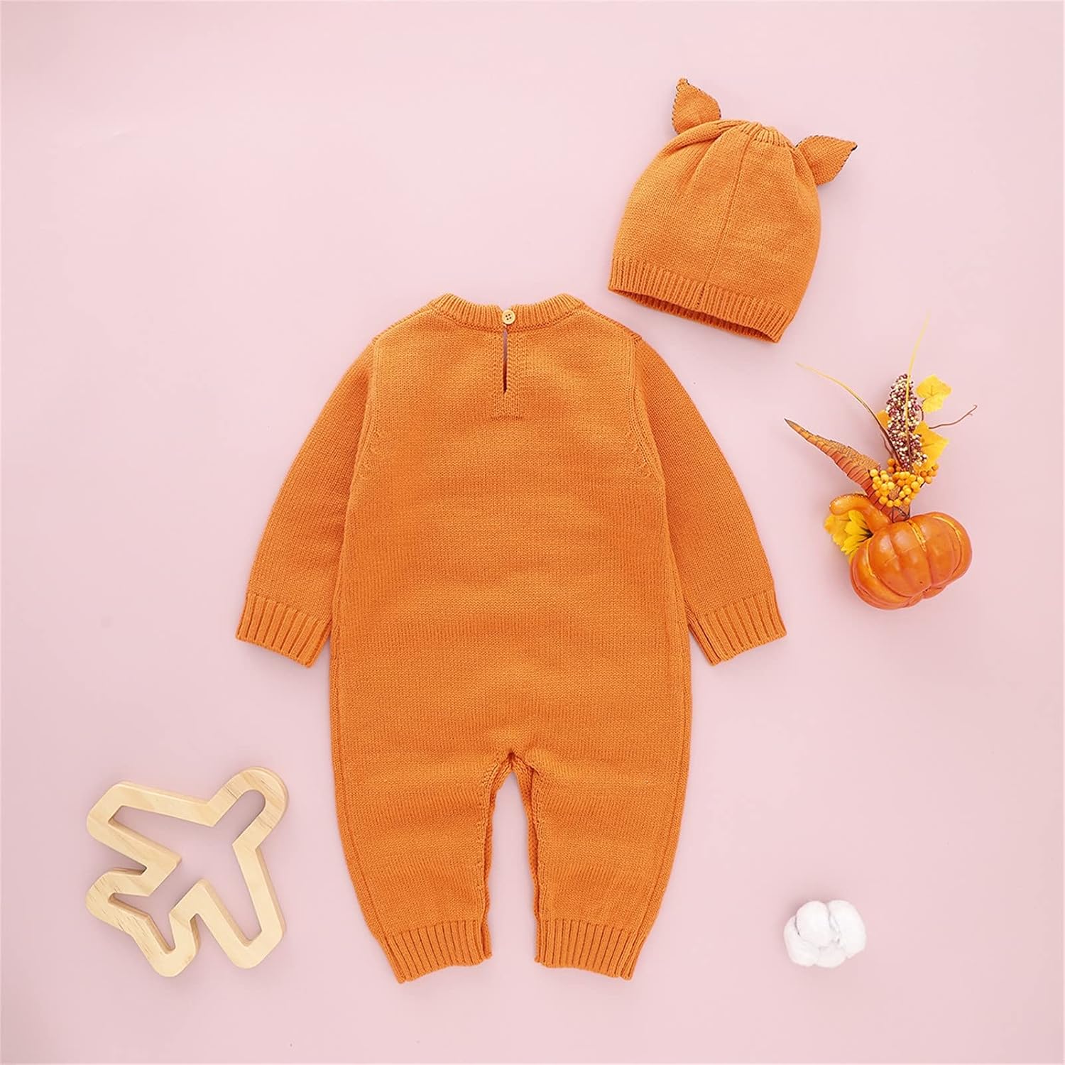 Newborn HalloweenBundle Unisex Romper Sweater Set for Baby Girls Boys
