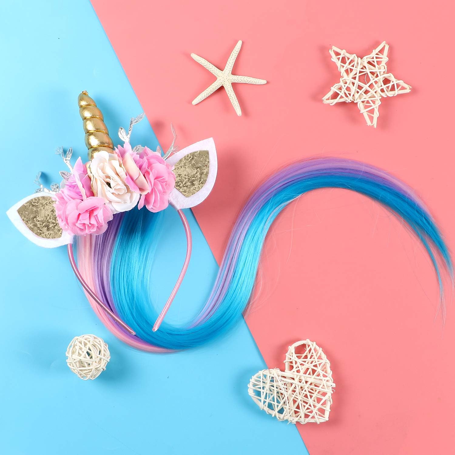 Lorfancy Unicorn Headband for Girls - Costume Accessory