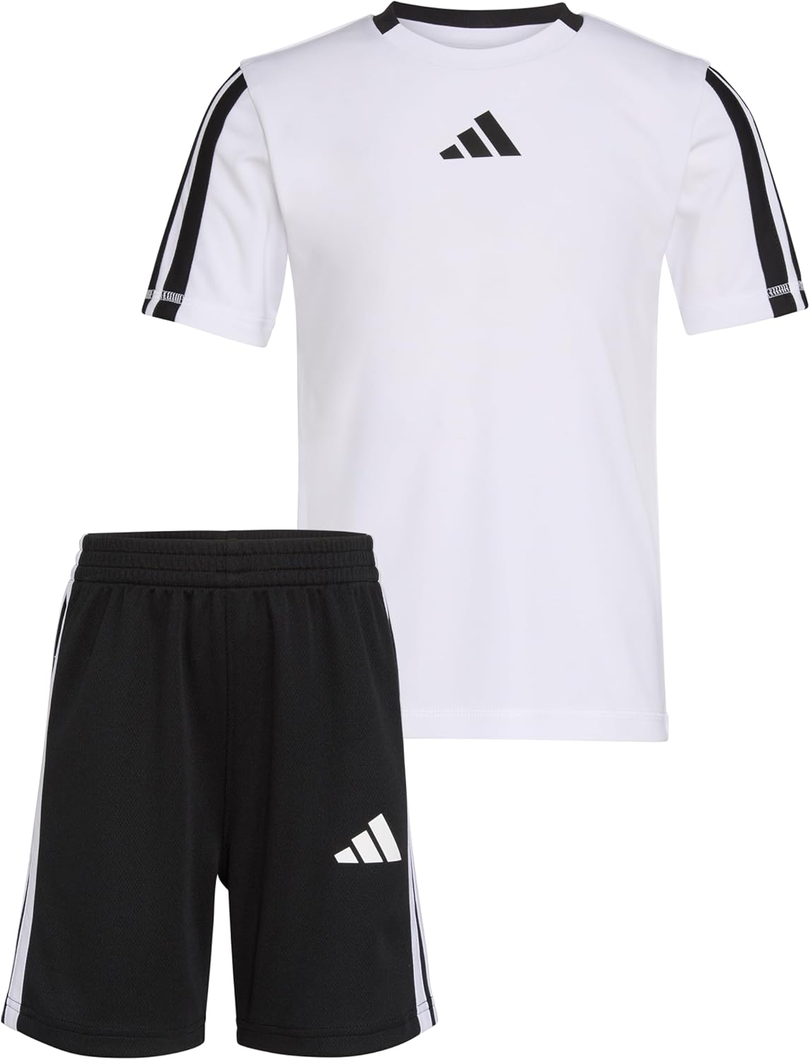 Adidas boys short sleeve soccer tee and short set