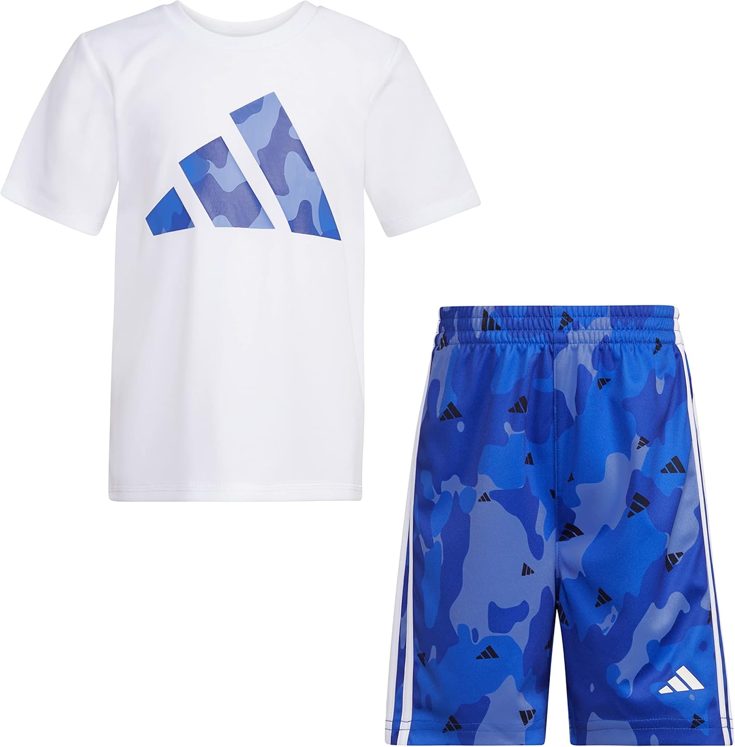 Adidas Boys Comfort Fit T-Shirt Shorts Set