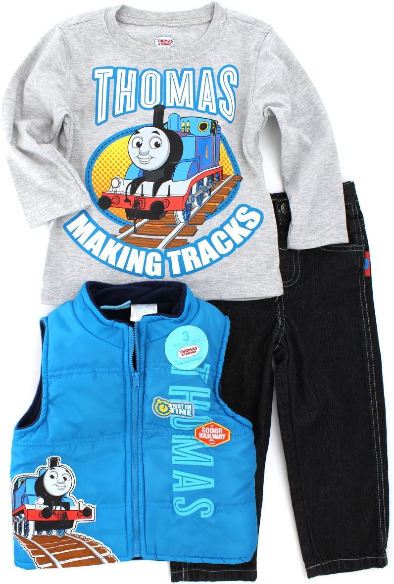 Thomas Friends Little Boys vest set 3pc Right on TIME