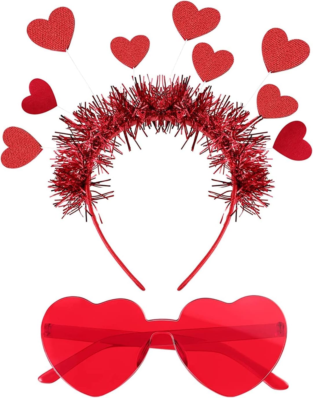 Valentines Heart Accessories Set 2 Pieces
