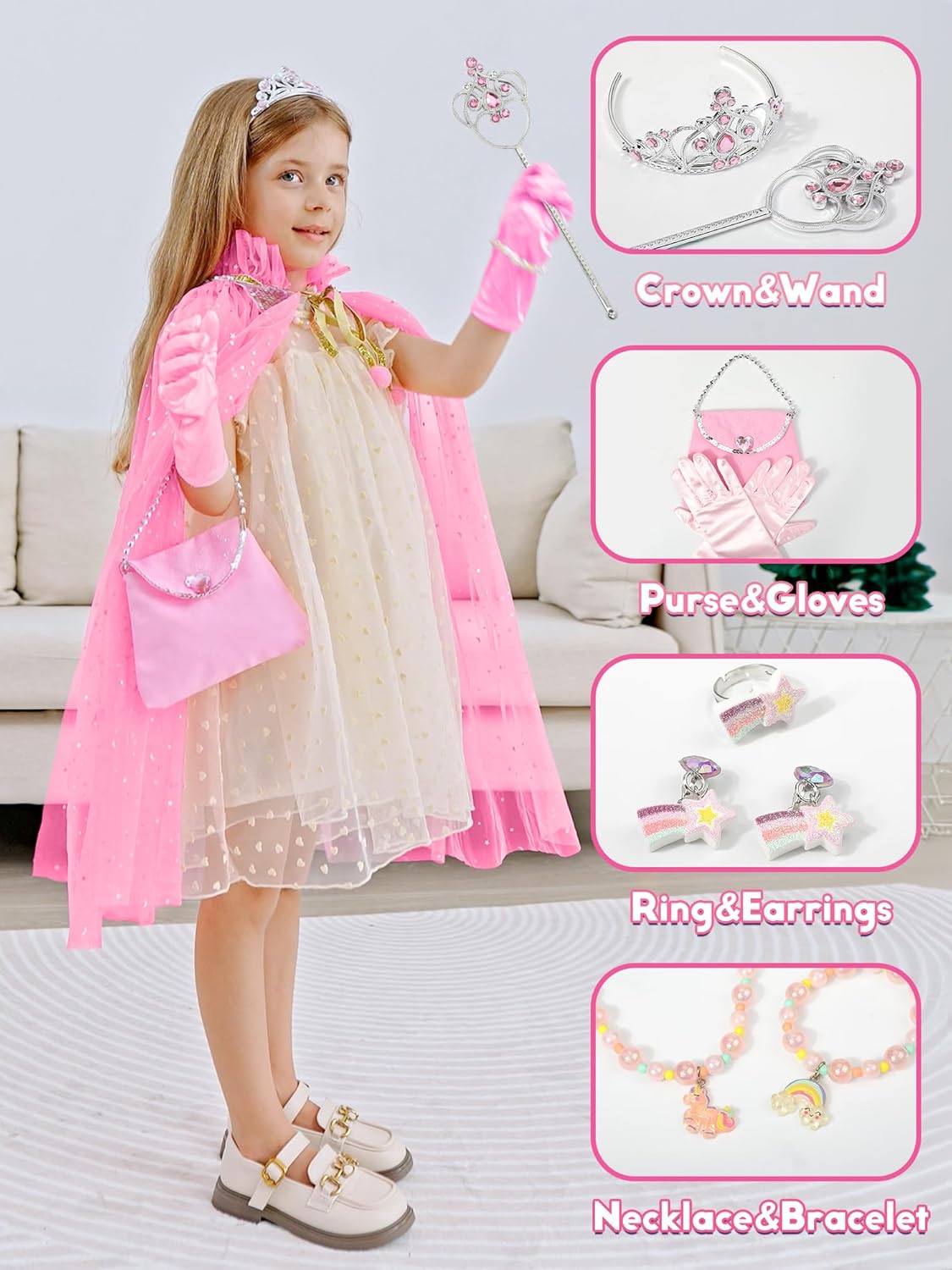 Light-Up Princess Dress-Up Costume for Girls