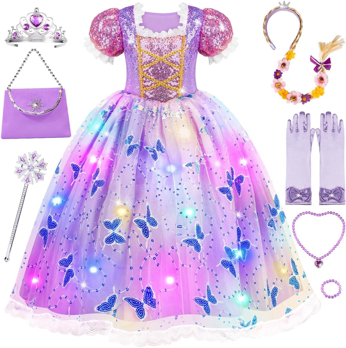 Light-Up Princess Dress for Toddler Girls