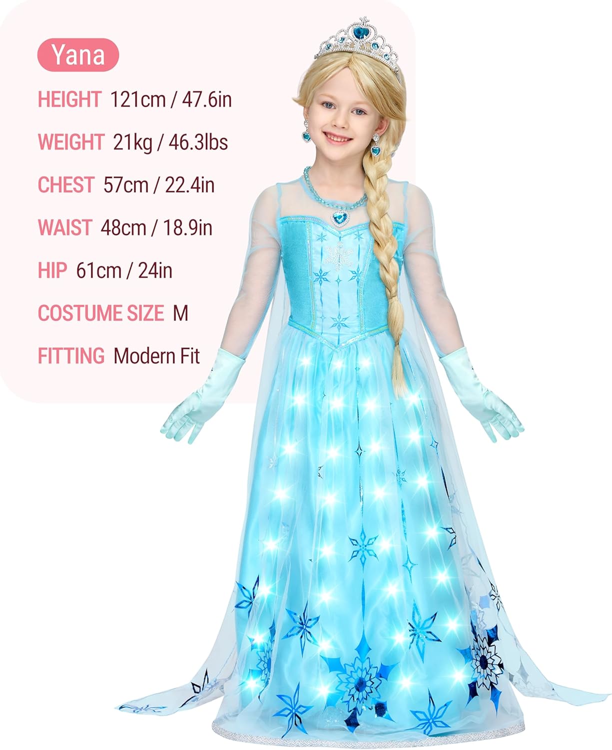 Mirage Ice Princess LED Halloween Costume