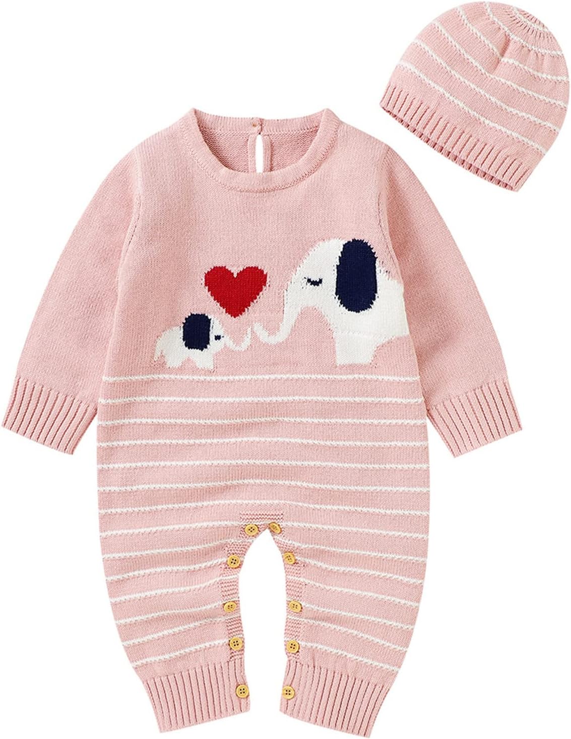 Baby Winter Outfits - Cozy Romper Sweater Set