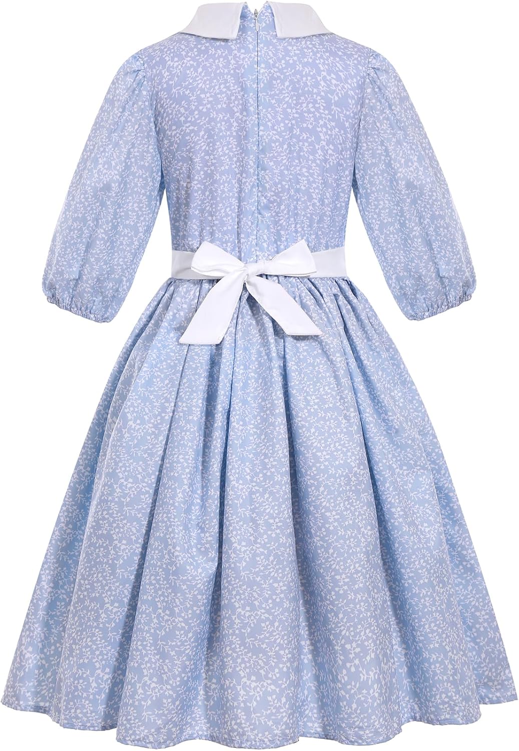 SIZGAROOT 18th Century Kids Colonial Dress with Bonnet