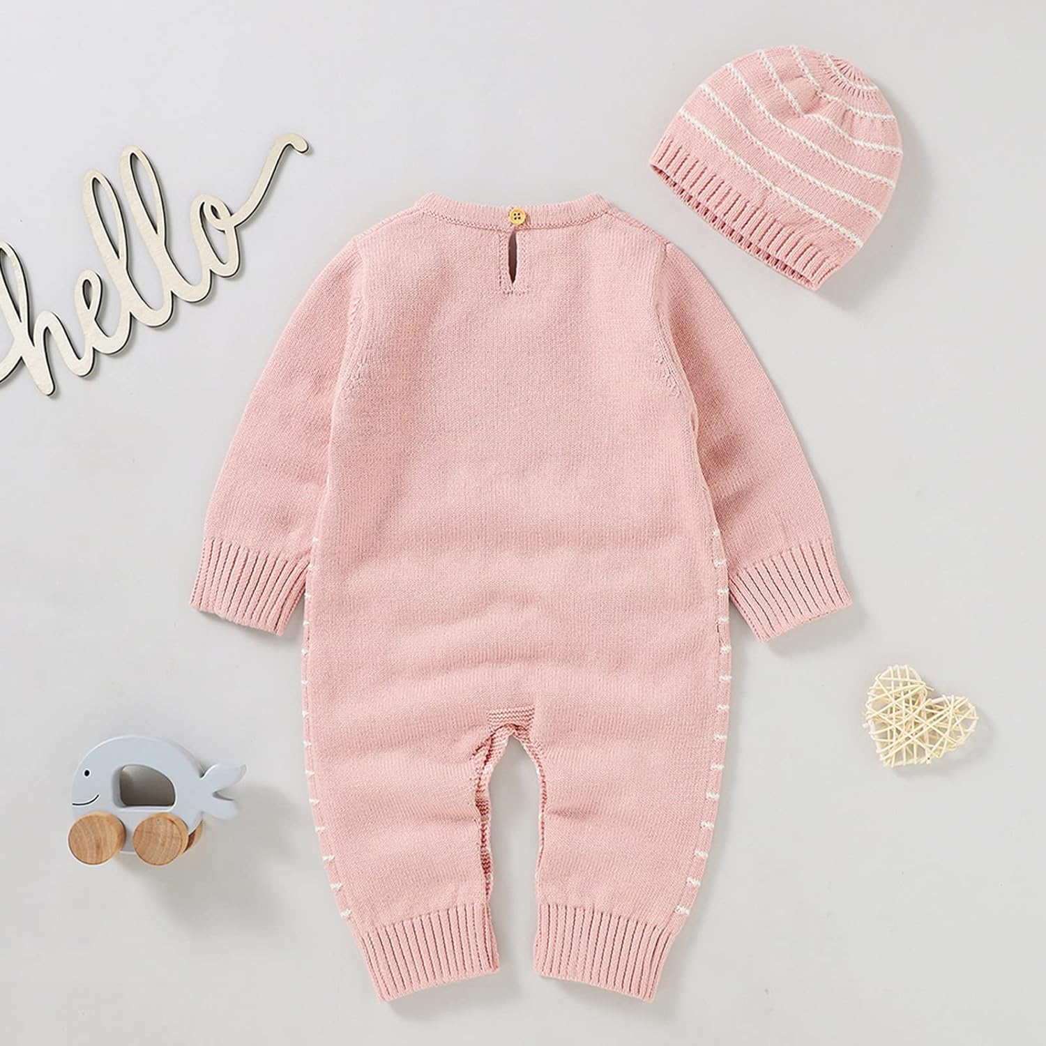 Baby Winter Outfits - Cozy Romper Sweater Set