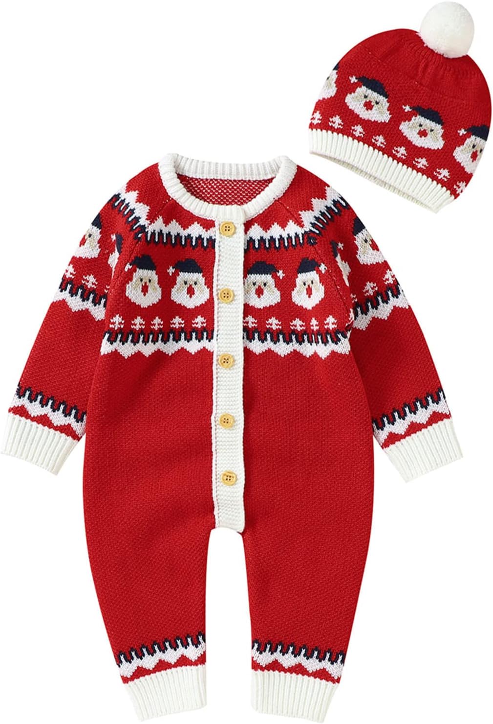 Christmas Romper Set Cute Fixes for Santa Claus Newborn to Toddler