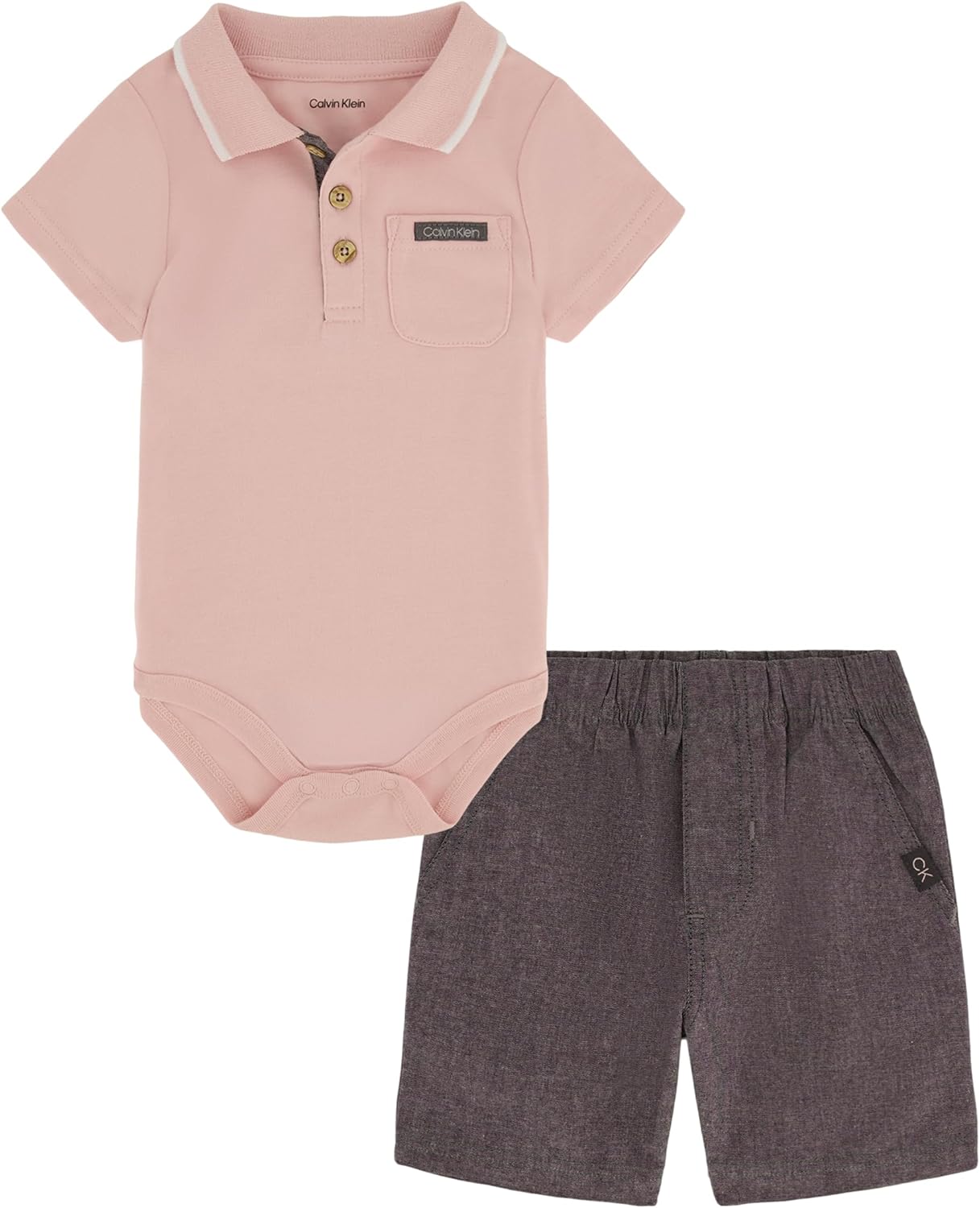 Calvin Klein Boys 2-Piece Polo Short Set Lightweight Stylish