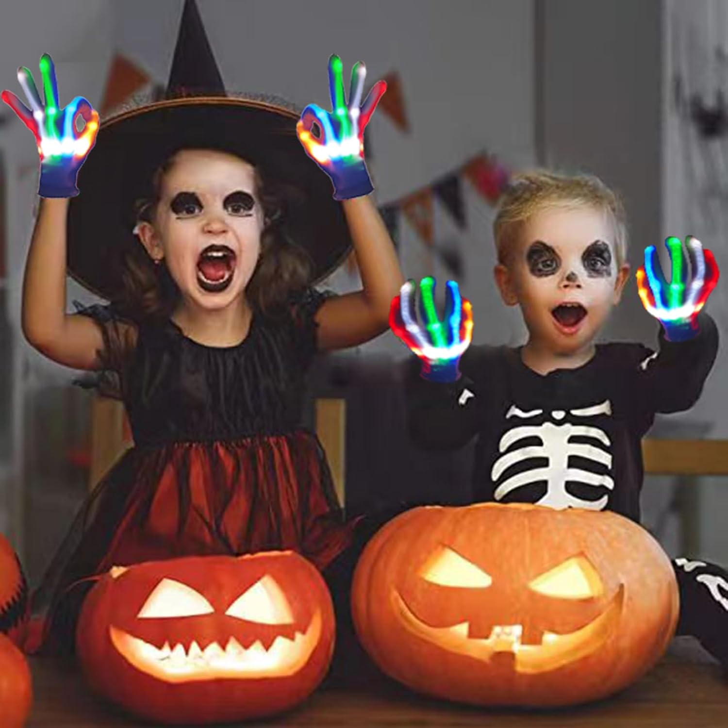 Cool LED Gloves for Kids Ages 6-12