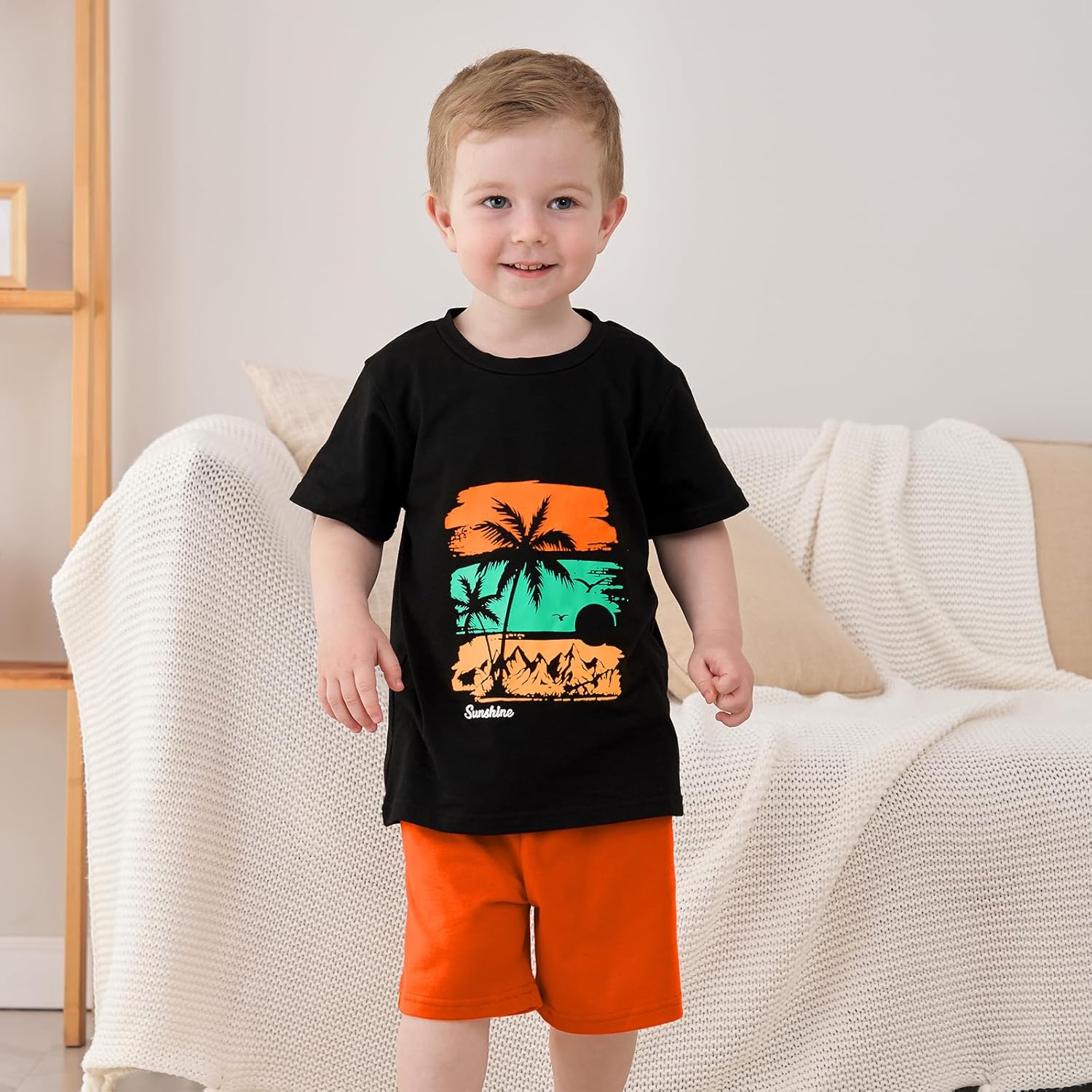 GOLLUNER Toddler Boy Summer 2PC Outfit Set