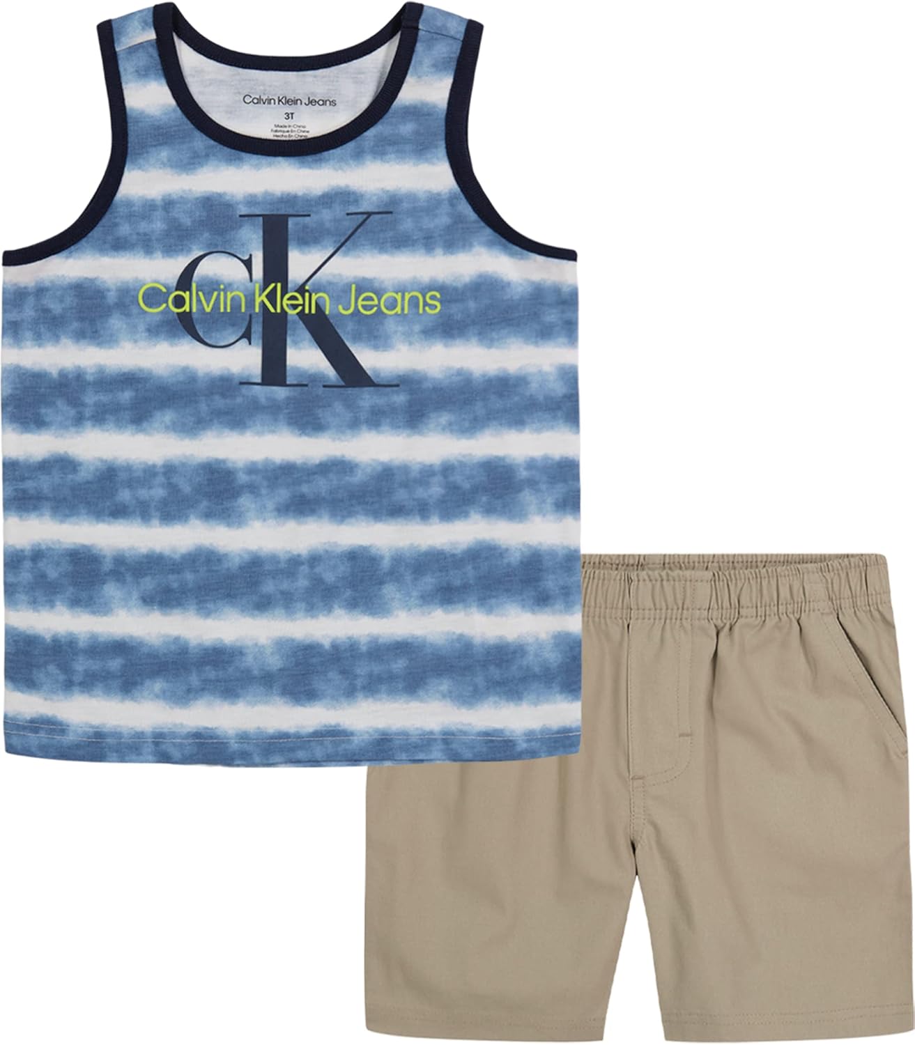 Calvin Klein Boys 2 Piece Tank Short Set 1