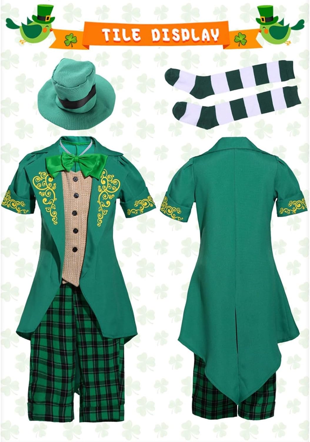 St Patricks Day Leprechaun Costume for Girls