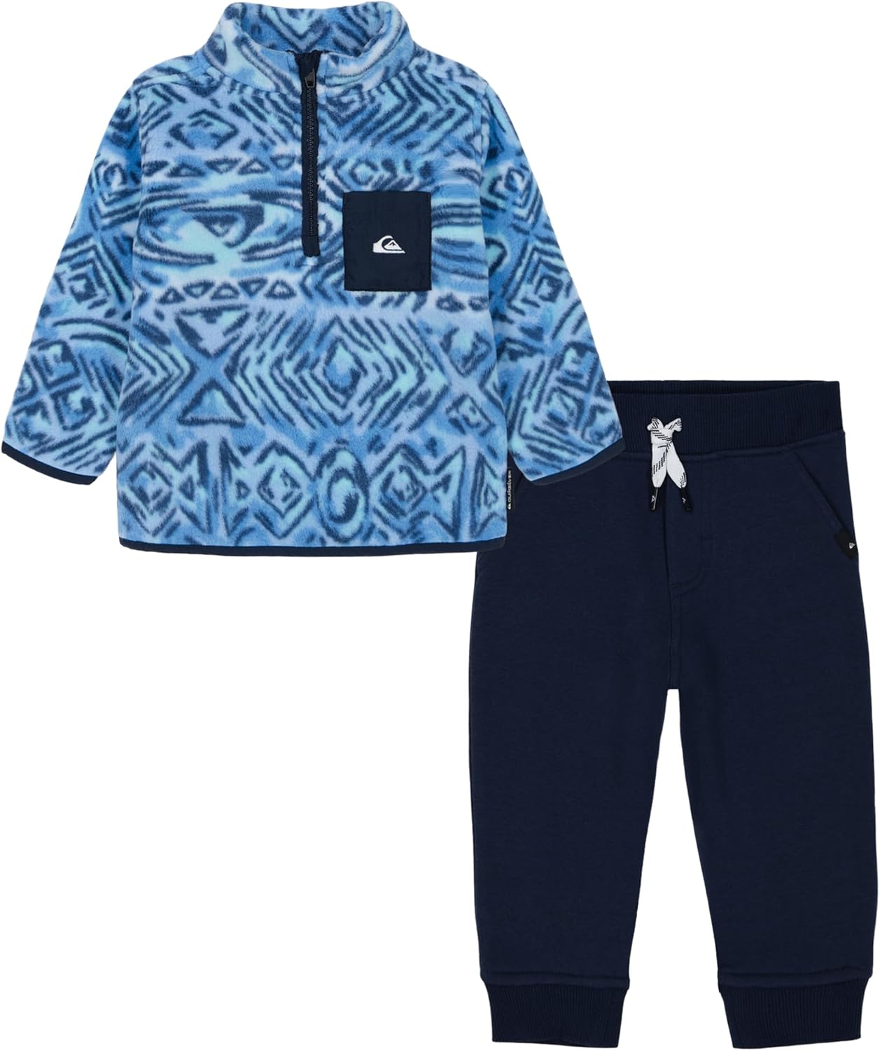 Stylish Quiksilver Boys 2pc Winter Fleece Half-Zip Fleece Pant Set