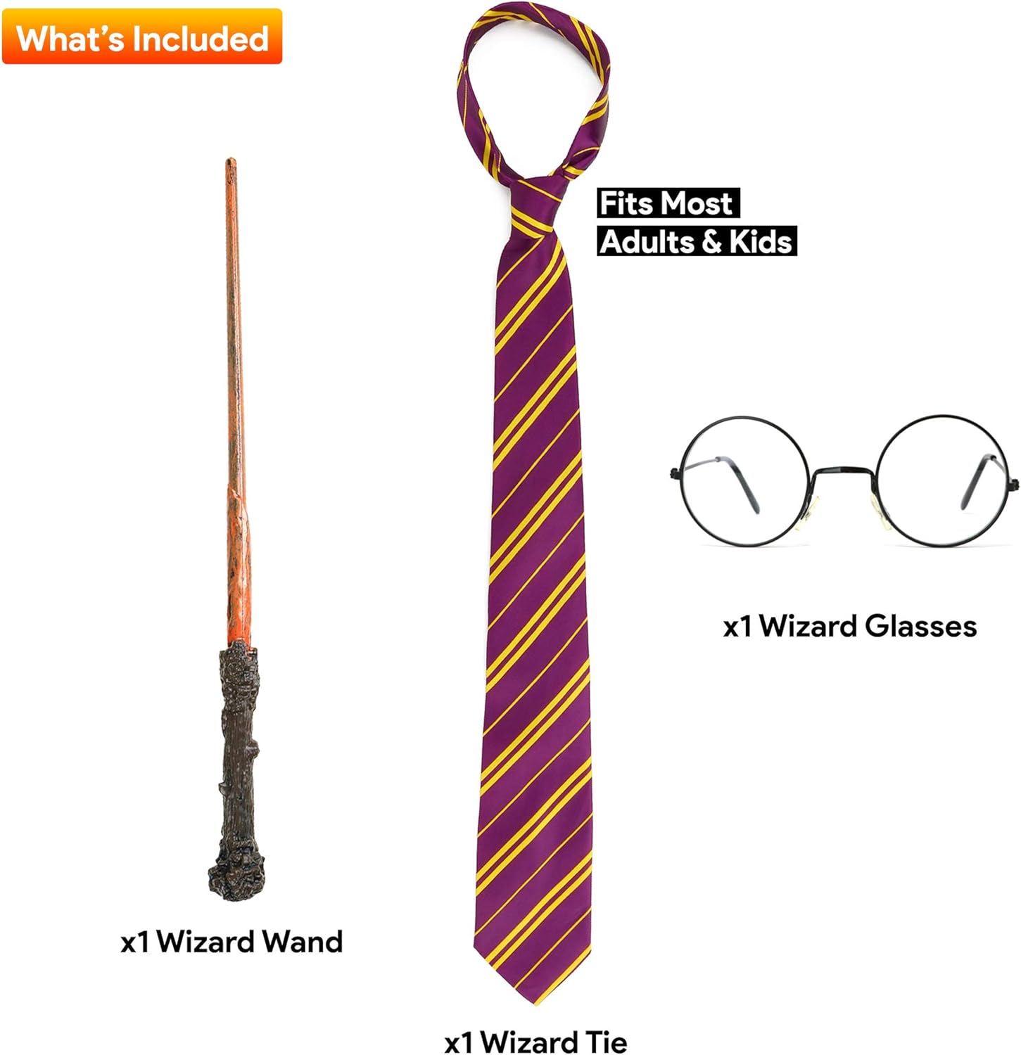 SkeleteenWizard Costume Accessories Set - Nerd