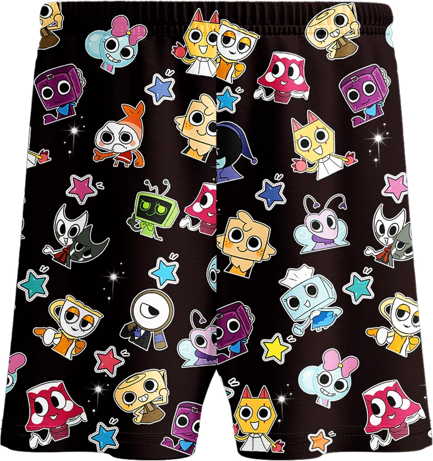 Kids Black Character Shirts Pants Set for Boys and Girls 5-14