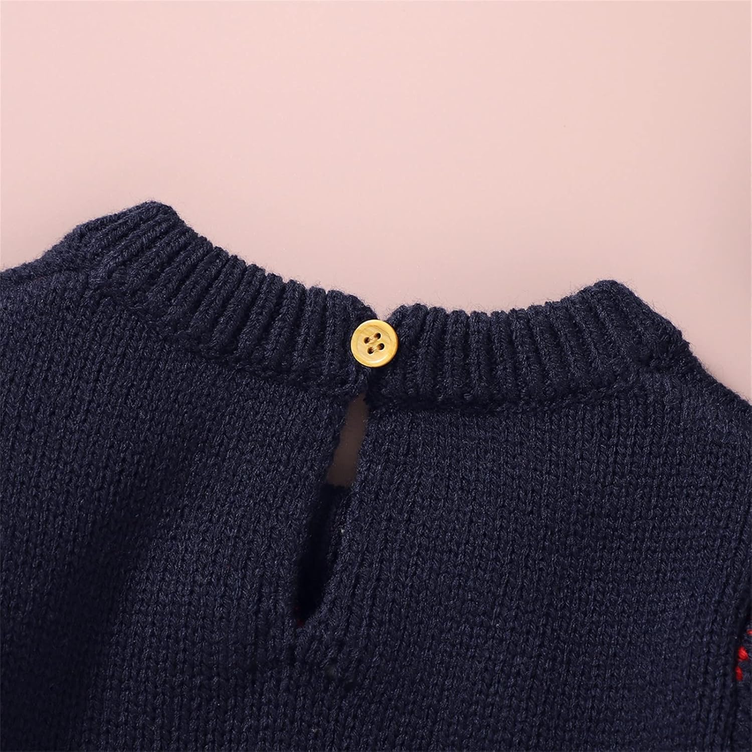 Christmas Joy Knitted Romper for Babies