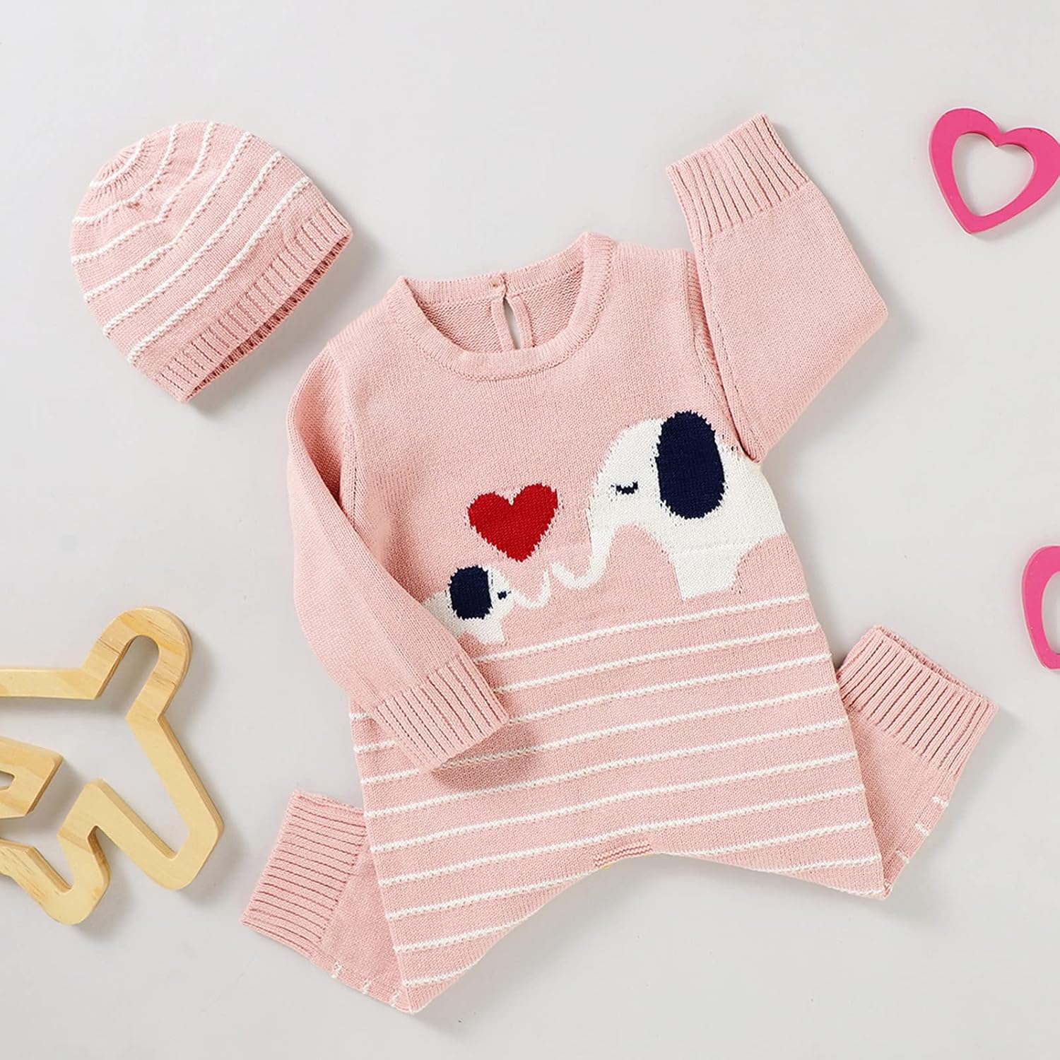 Baby Winter Outfits - Cozy Romper Sweater Set