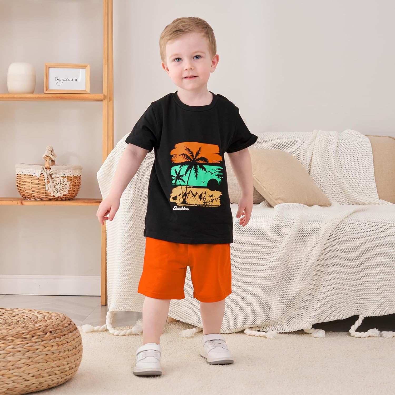 GOLLUNER Toddler Boy Summer 2PC Outfit Set