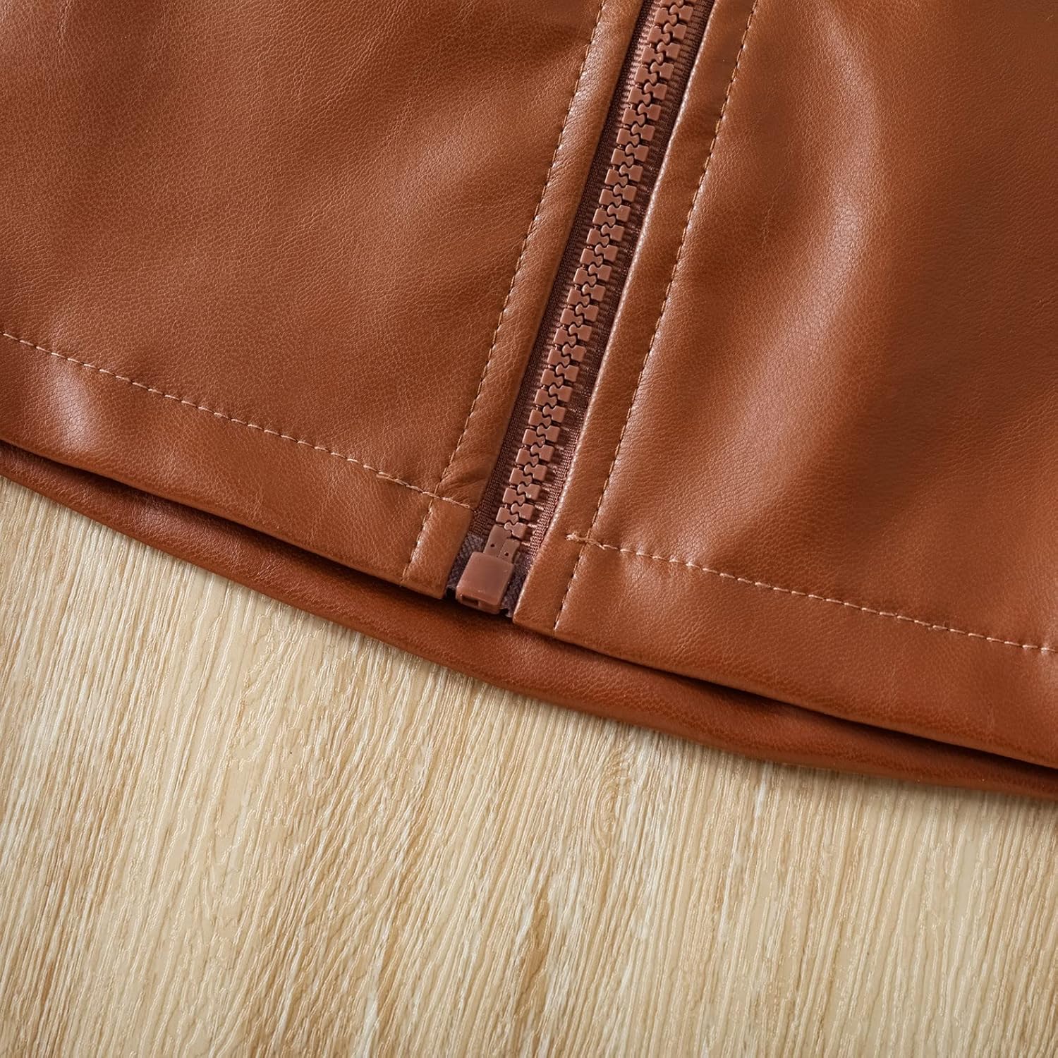 AnFengpu Leather Ruffle T-Shirts Skirts for Toddlers Kids 4-5 Years