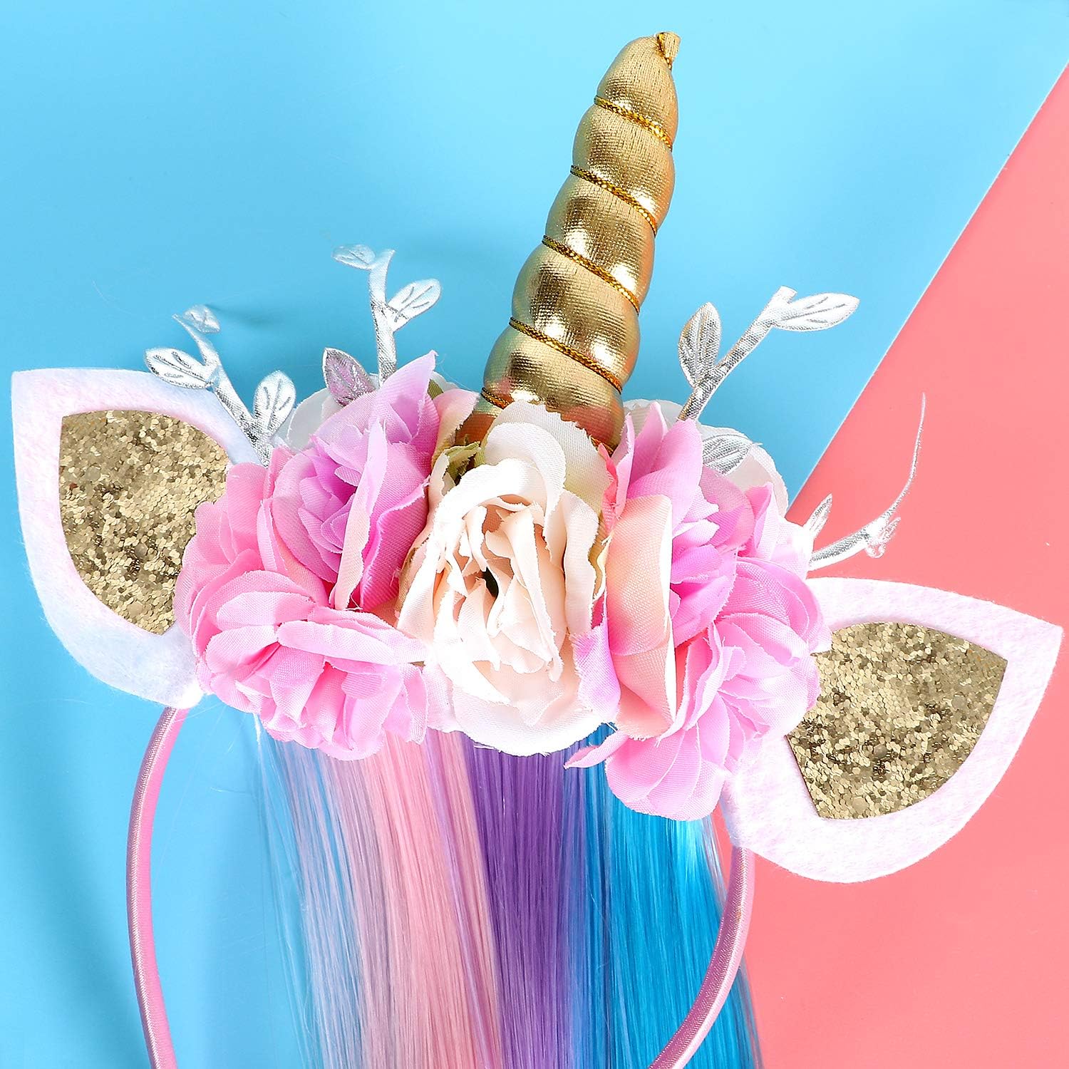 Lorfancy Unicorn Headband for Girls - Costume Accessory