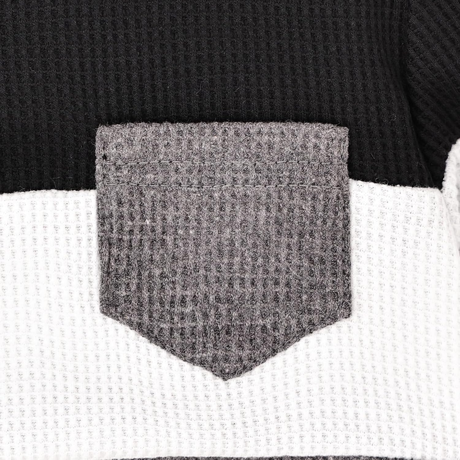 FOCICI Toddler Boys Long Sleeve Patchwork Sweatshirt Pullover 2-6 Years