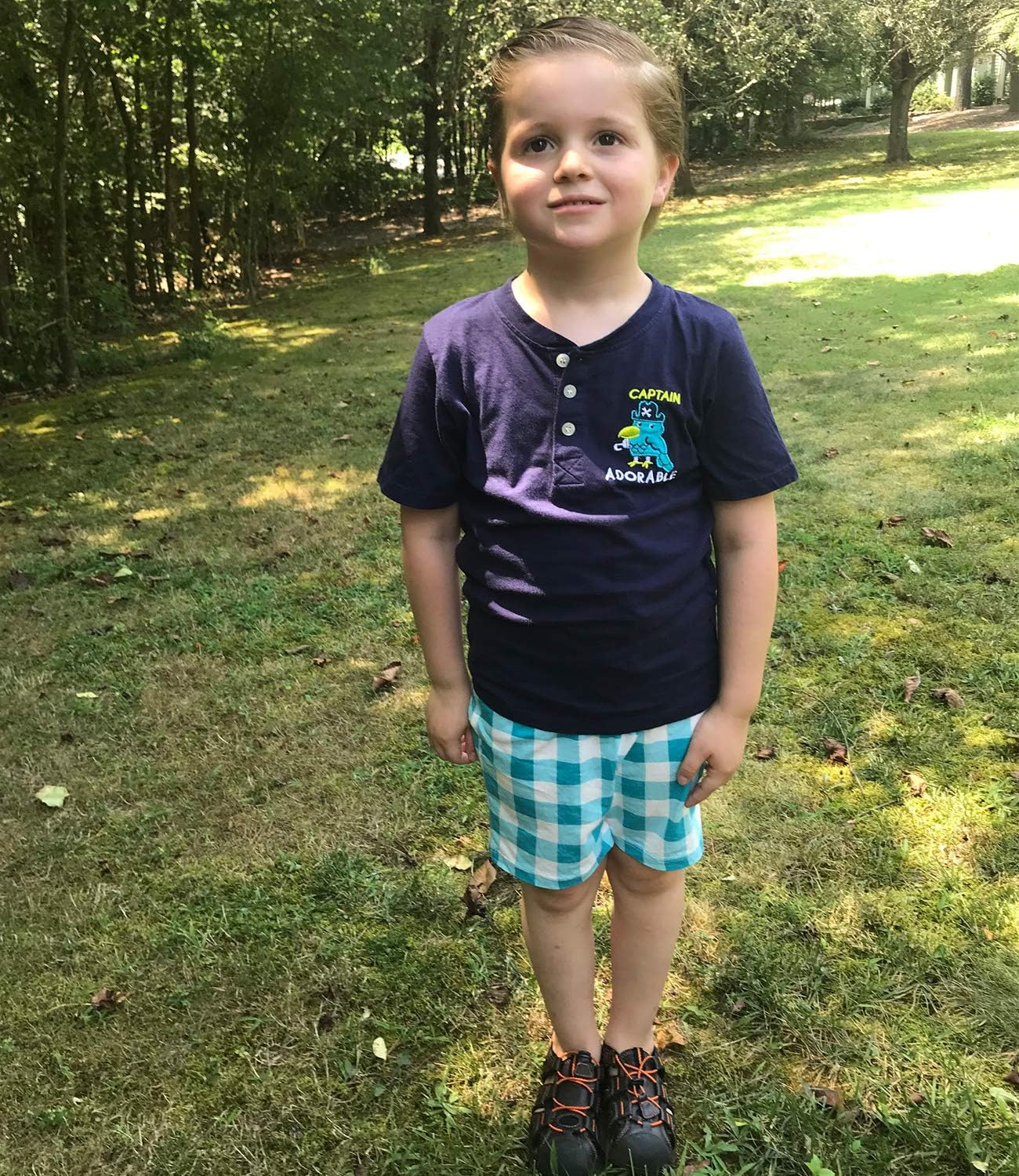 Bumeex Toddler Boys Cotton Short Sleeve Tee and Shorts Set