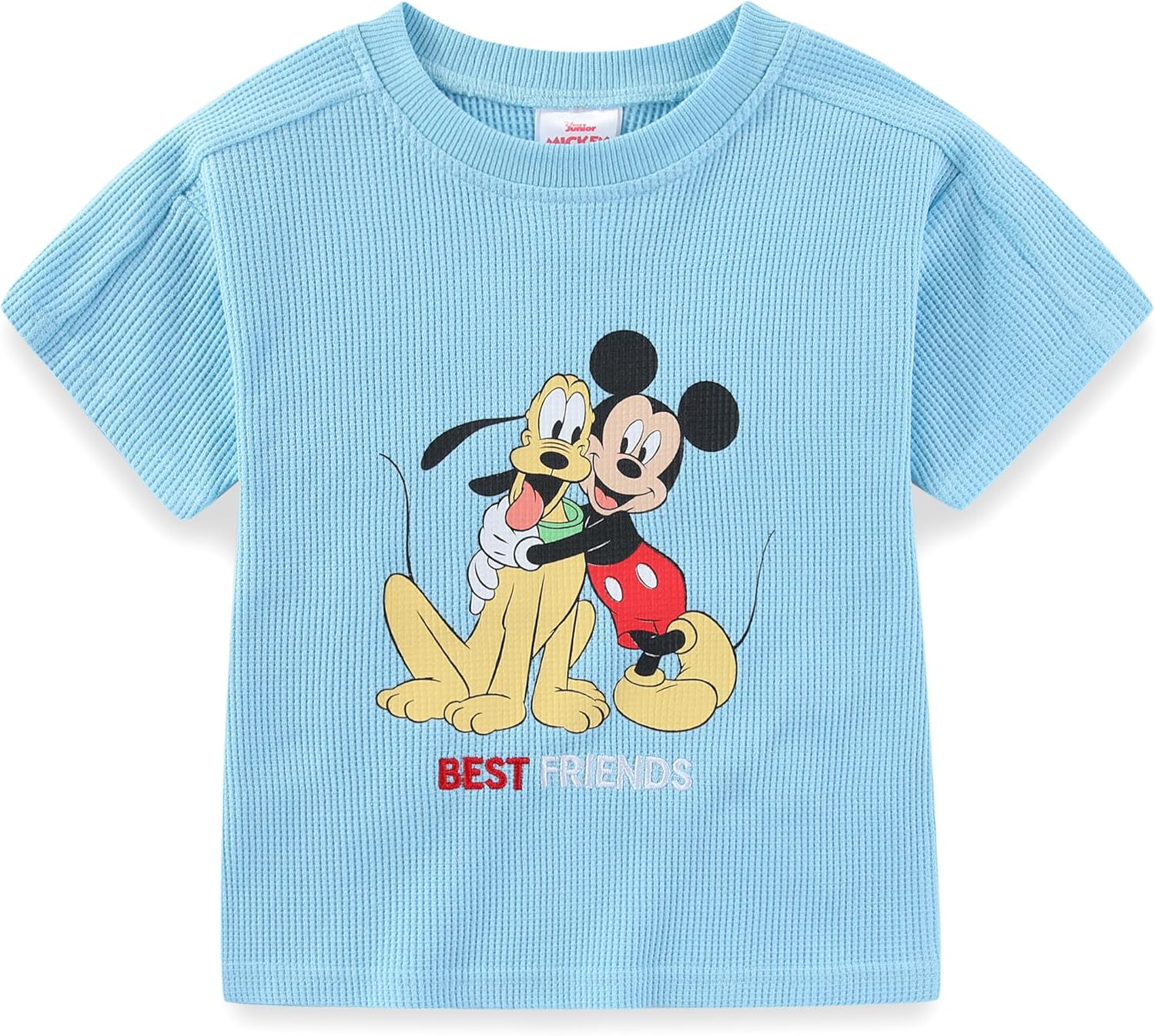 Disney Mickey Mouse Waffle Knit Boys 2PIT Shorts Set