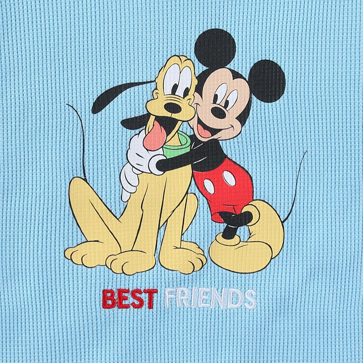 Disney Mickey Mouse Waffle Knit Boys 2PIT Shorts Set